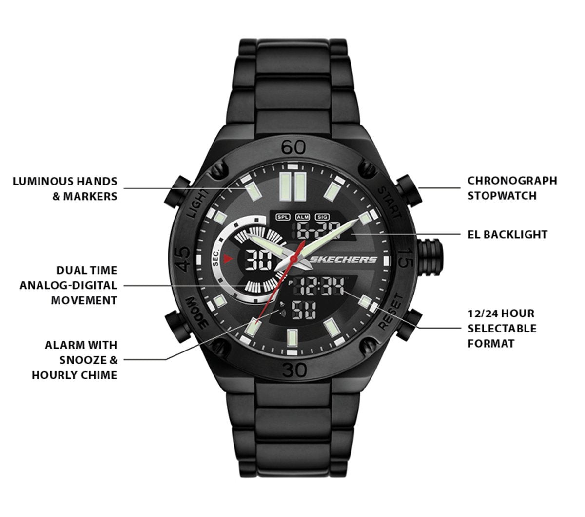 Skechers Exclusive - Skechers Analog Chrono Watch