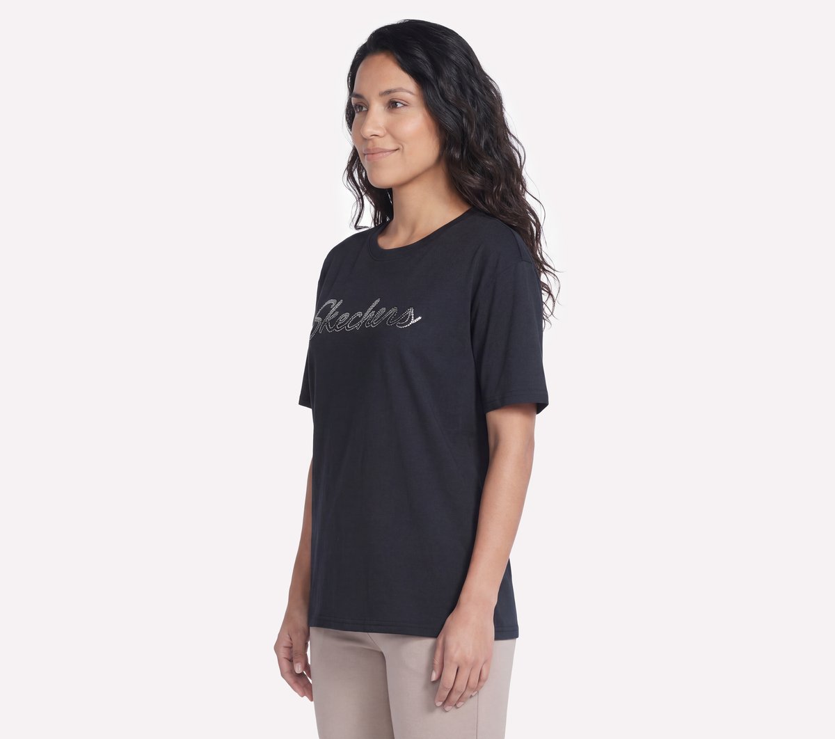 Skechers Great Value - Script Diamond Studded Short Sleeve Tee