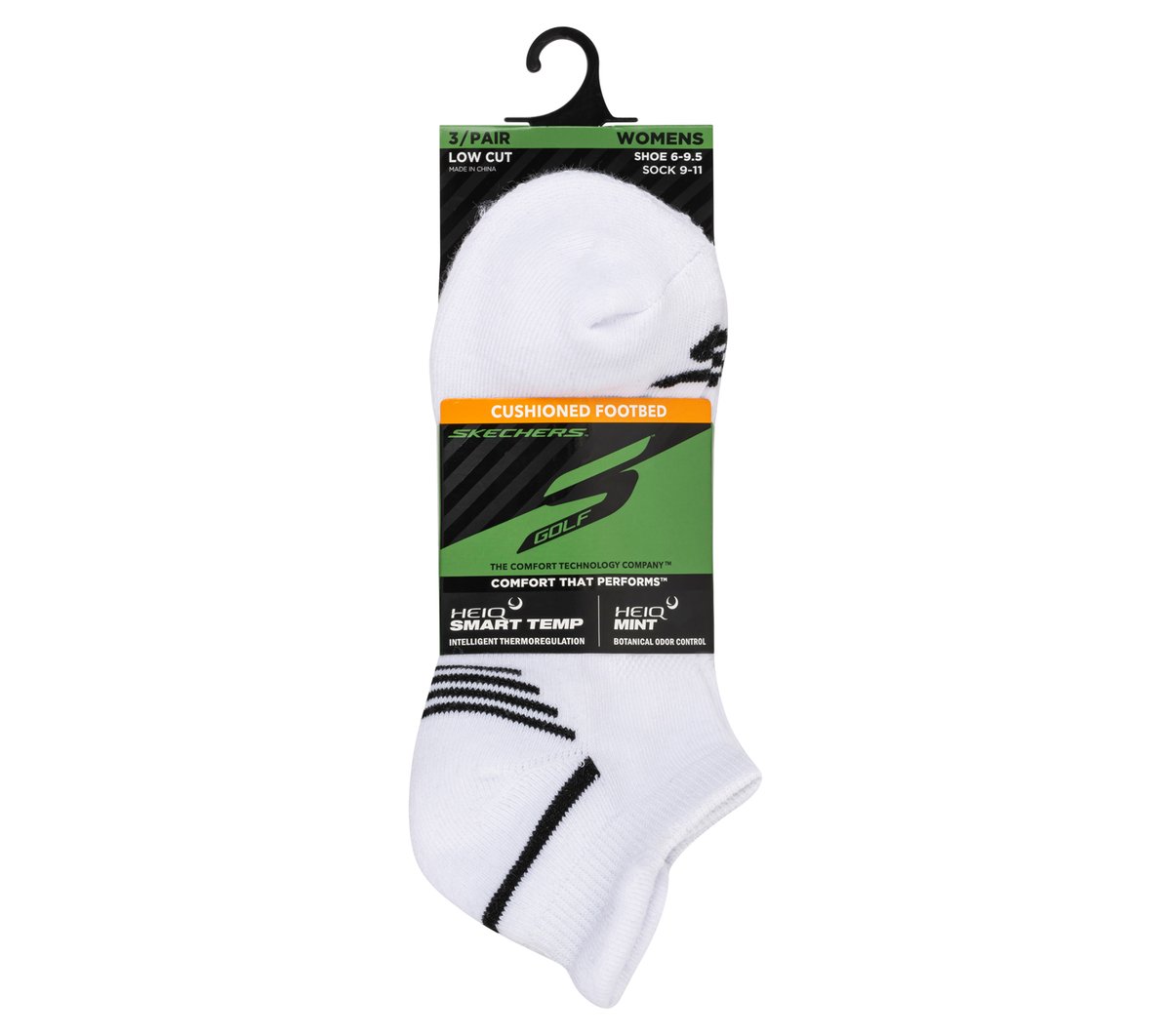 Skechers Essential - 3 Pack Women's Performance Low Cut Golf Socks