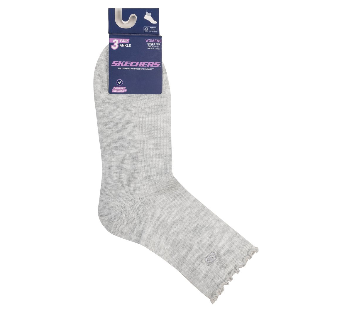 Skechers Hot Sale - 3 Pack Women's Ankle Lettuce Socks