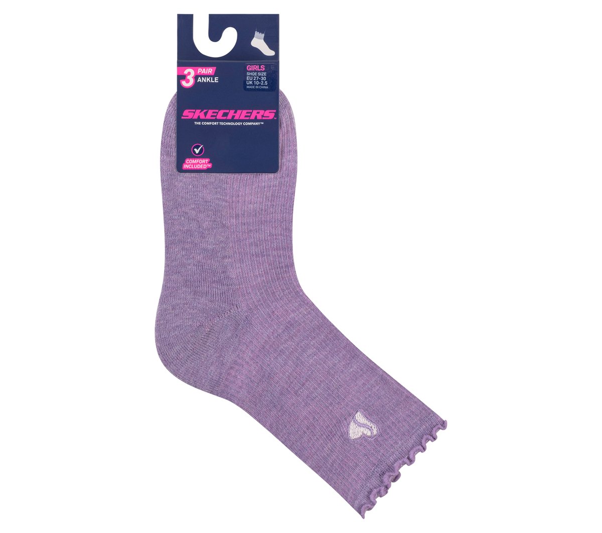 Skechers Everyday - 3 Pack Kids Ankle Lettuce Socks