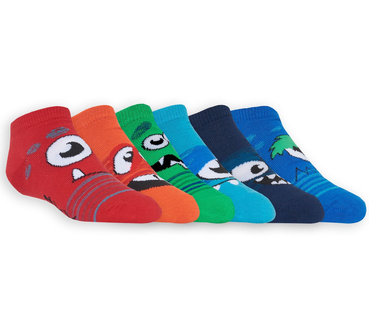 Skechers Latest - 6 Pack Low Cut Monster Socks