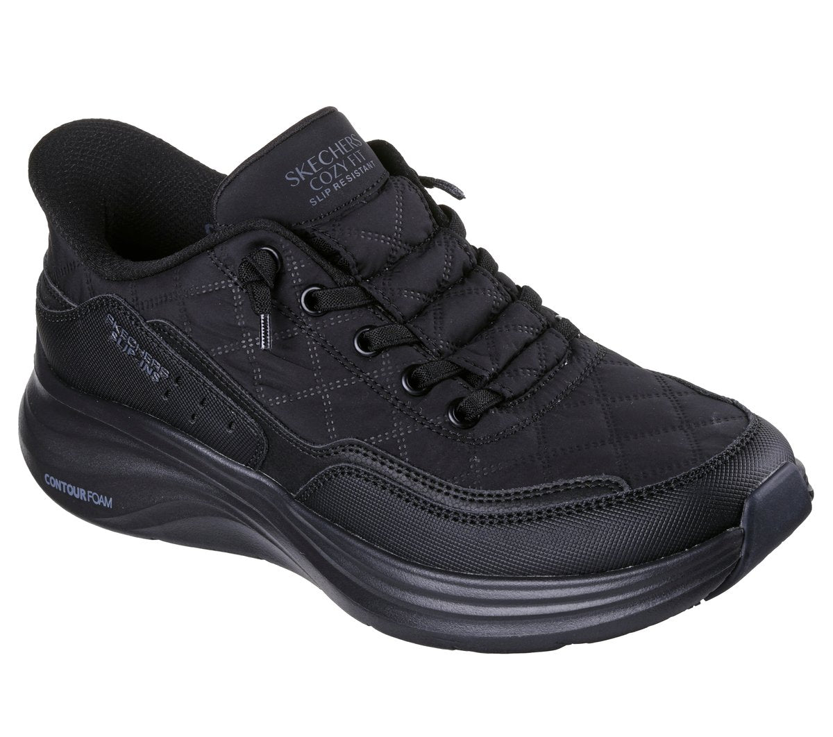 Skechers Classic - Skechers Slip-ins Work Slip-Resistant: Contour Foam - Cozy Fit