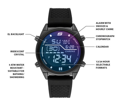 Skechers Top Pick - Skechers Accessories Blue Face Digital Watch