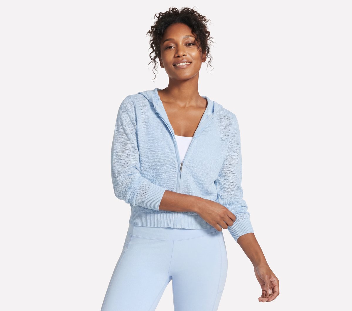 Skechers Trusted - Shine Hooded Full Zip Jacket