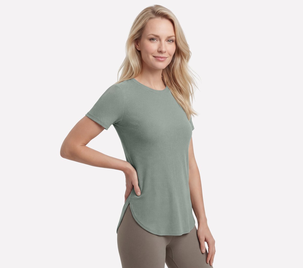 Skechers Discount - GO WALK Luxe Rib Tunic Tee