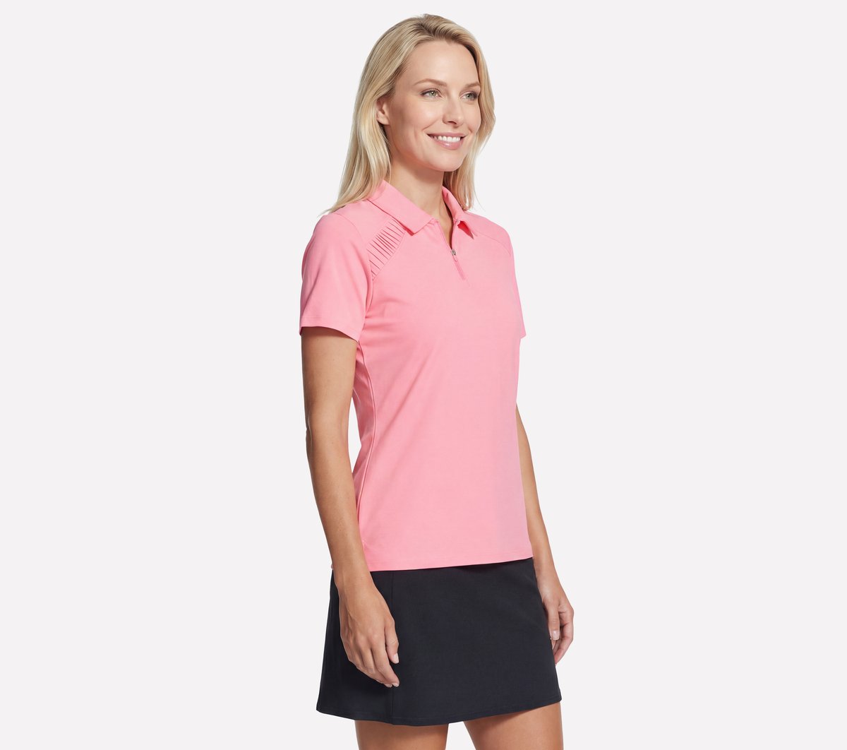 Skechers Premium - GO GOLF Short Sleeve Birdie Zip Front Polo