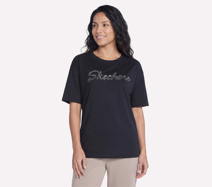 Skechers Great Value - Script Diamond Studded Short Sleeve Tee