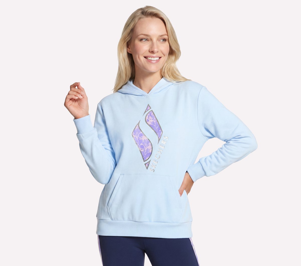 Skechers Essential - Floral Diamond Pullover Hoodie