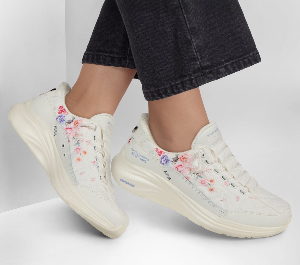 Skechers Classic - Skechers Slip-ins: Contour Foam - Cozy Fit Gentle Bloom