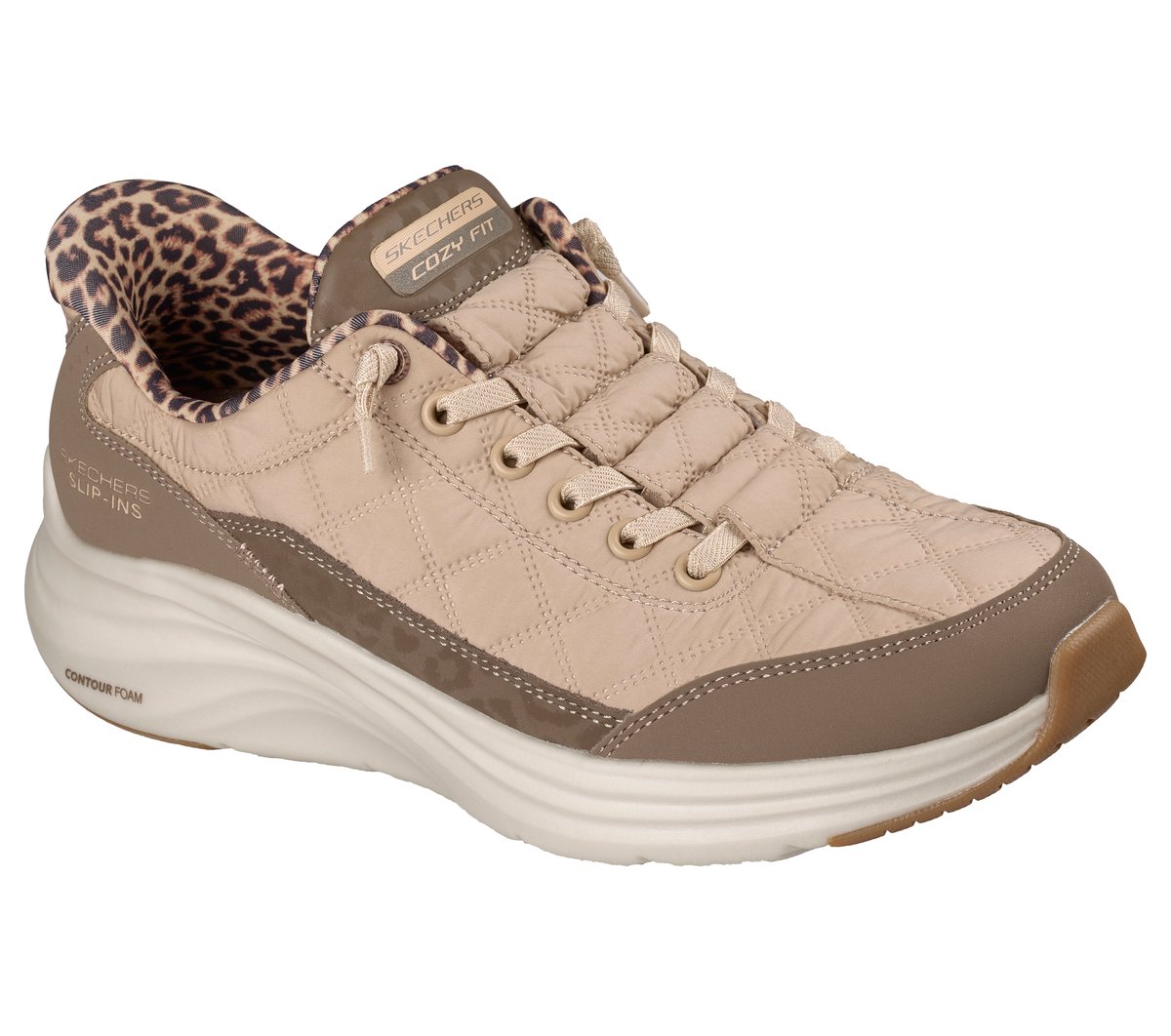 Skechers Customer Favorite - Skechers Slip-ins: Contour Foam - Cozy Fit Leopard Dream
