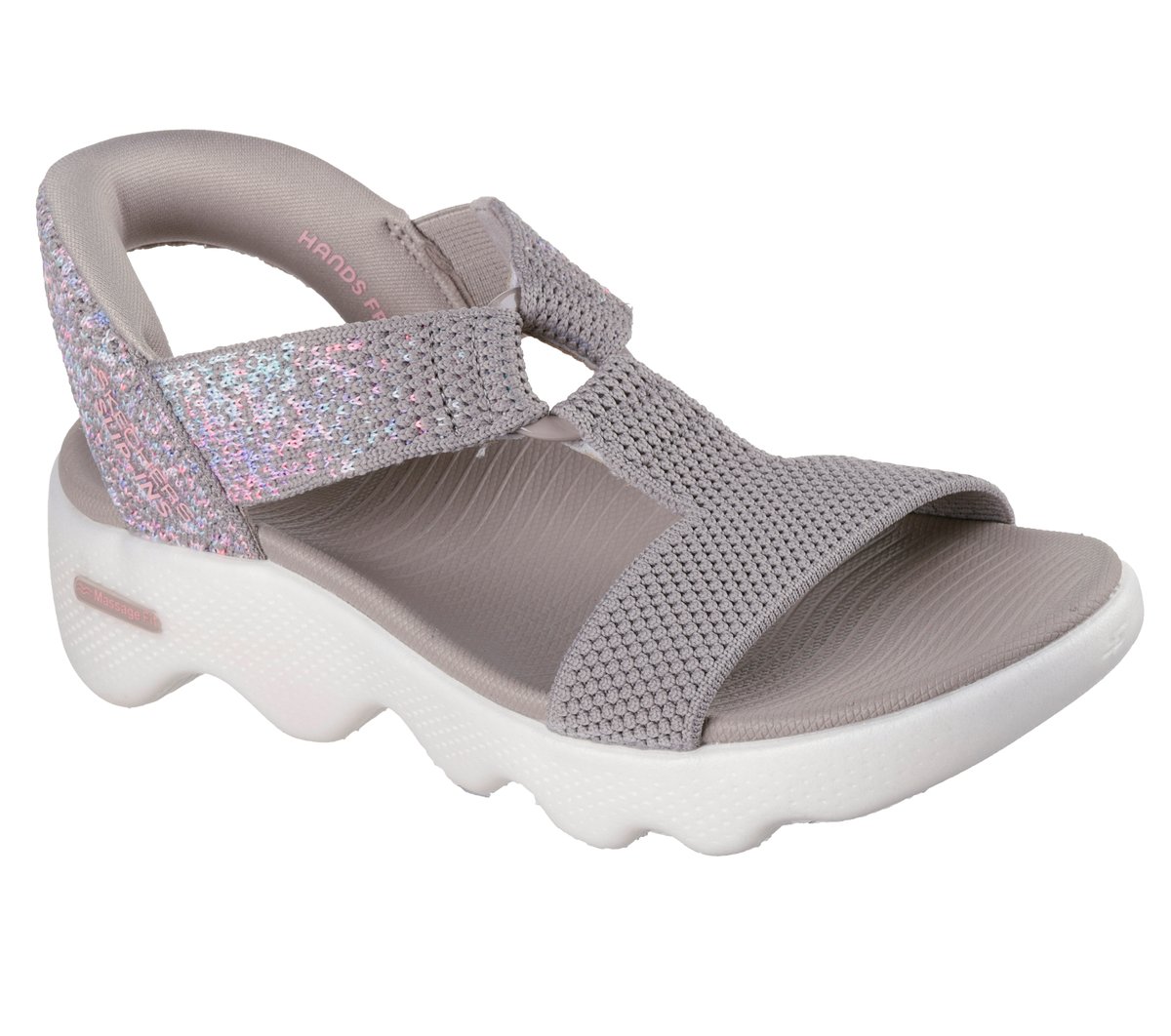 Skechers Smart Buy - Skechers Slip-ins: GO WALK Massage Fit Sandal - Confetti Sky