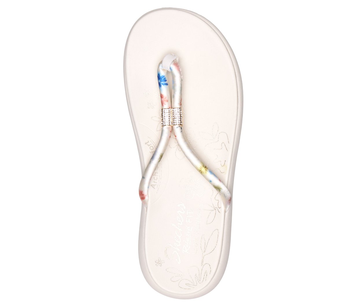 Skechers Discount - Slide-Ups Relaxed Fit: Asana Luxe - Vibrant Beauty