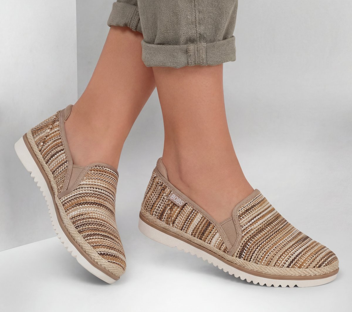 Skechers Best Seller - BOBS Flexpadrille LO - Sunny Stripes