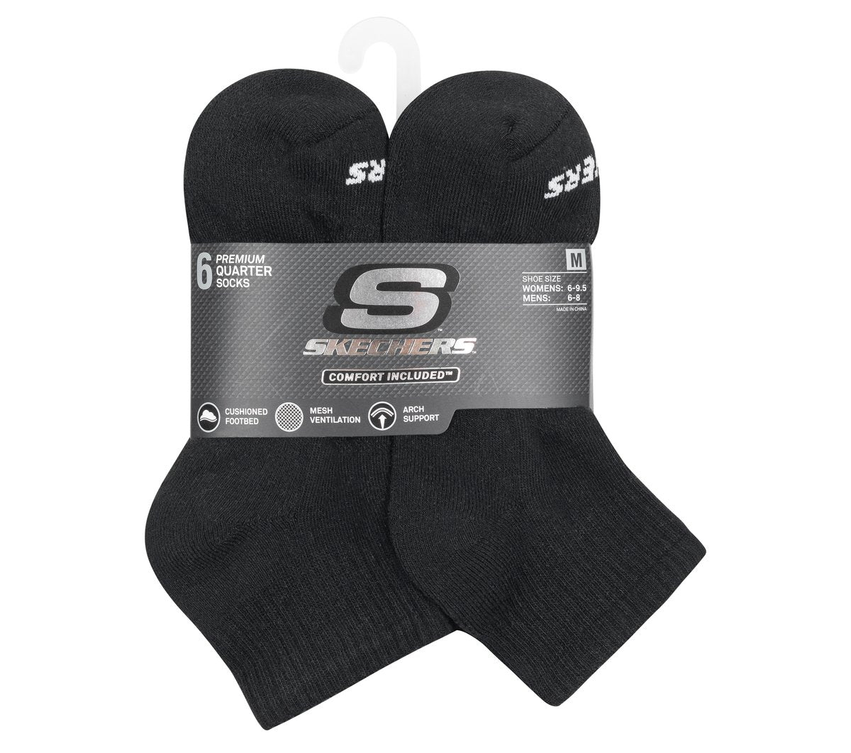 Skechers Essential - 6 Pack Core Quarter Medium Socks