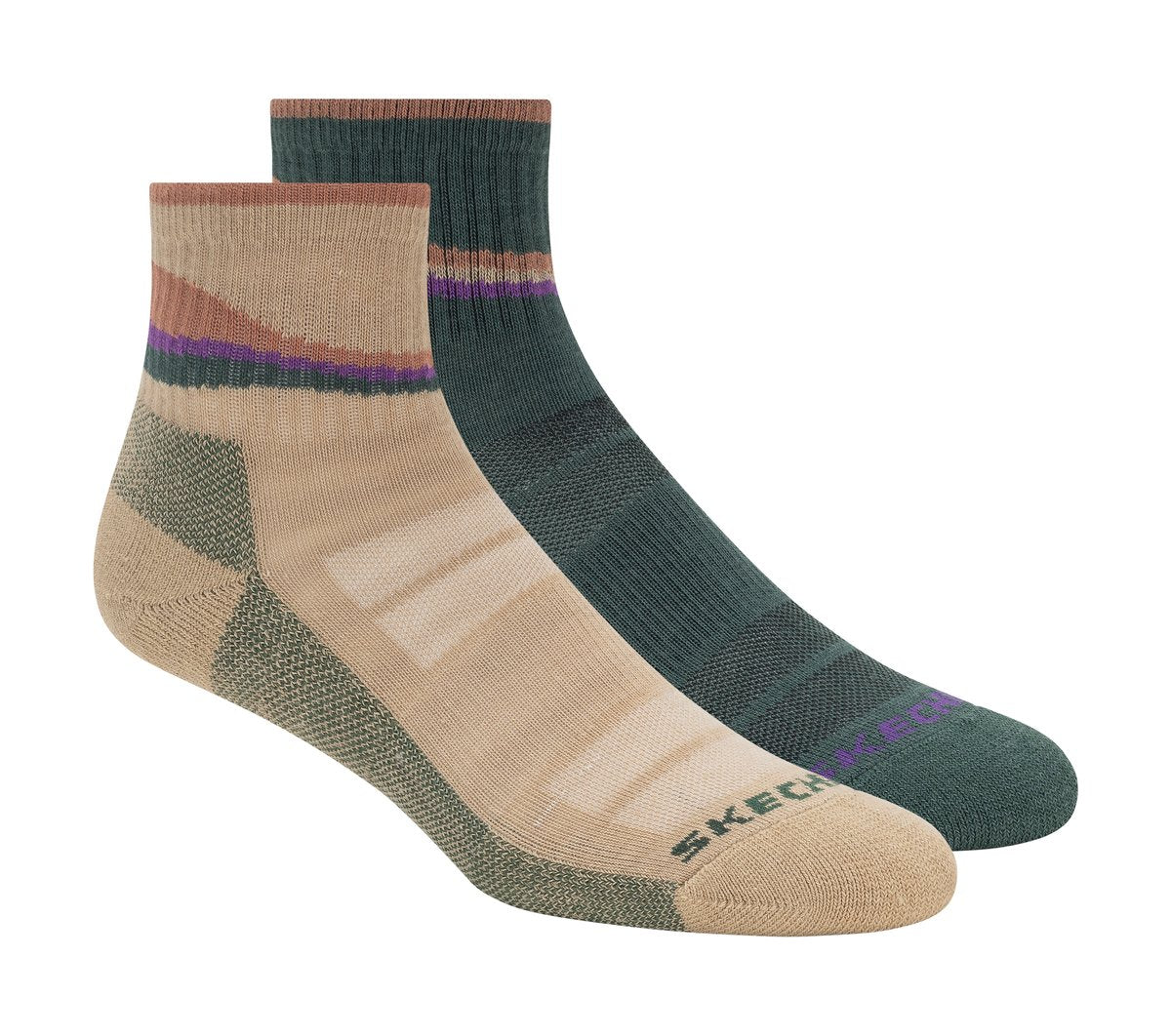 Skechers Great Value - 2 Pack Women's Trail Quarter Socks
