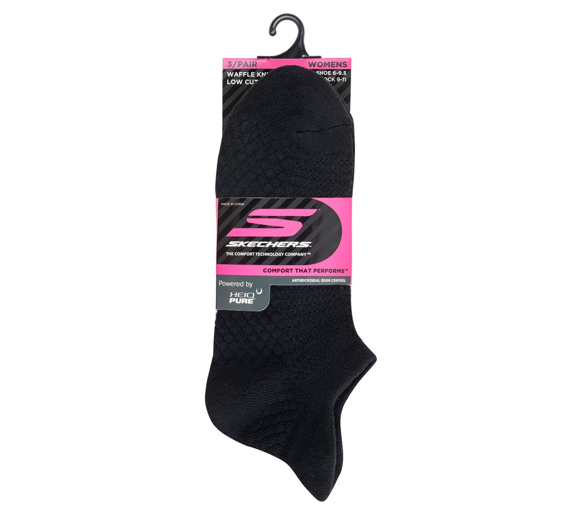 Skechers Value - 3 Pack Women's Performance Low Cut Textured Socks