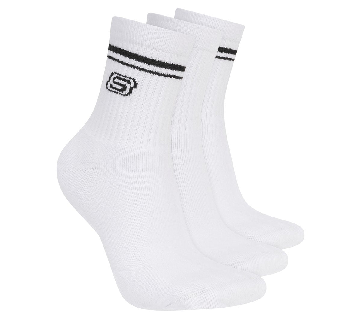 Skechers Recommended - 3 Pack Women's Low Crew Varsity Socks