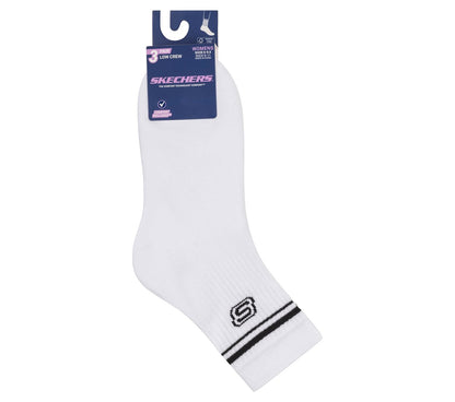 Skechers Recommended - 3 Pack Women's Low Crew Varsity Socks