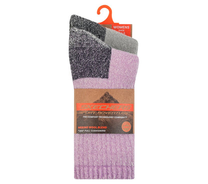 Skechers Discount - 2 Pack Women's Crew Wool Socks