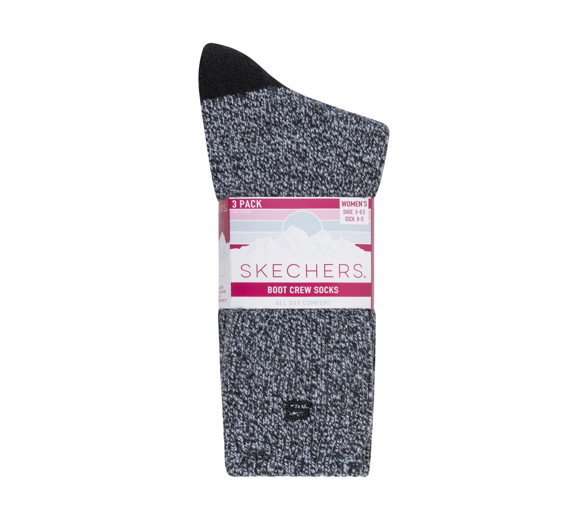 Skechers Smart Buy - Super Soft Boot Crew Socks - 3 Pack