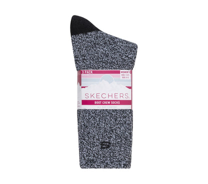 Skechers Smart Buy - Super Soft Boot Crew Socks - 3 Pack
