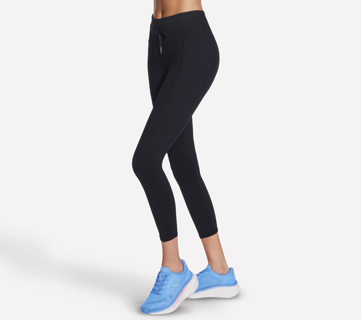 Skechers Essential - GO WALK Rib Mix High Waisted 7/8 Legging