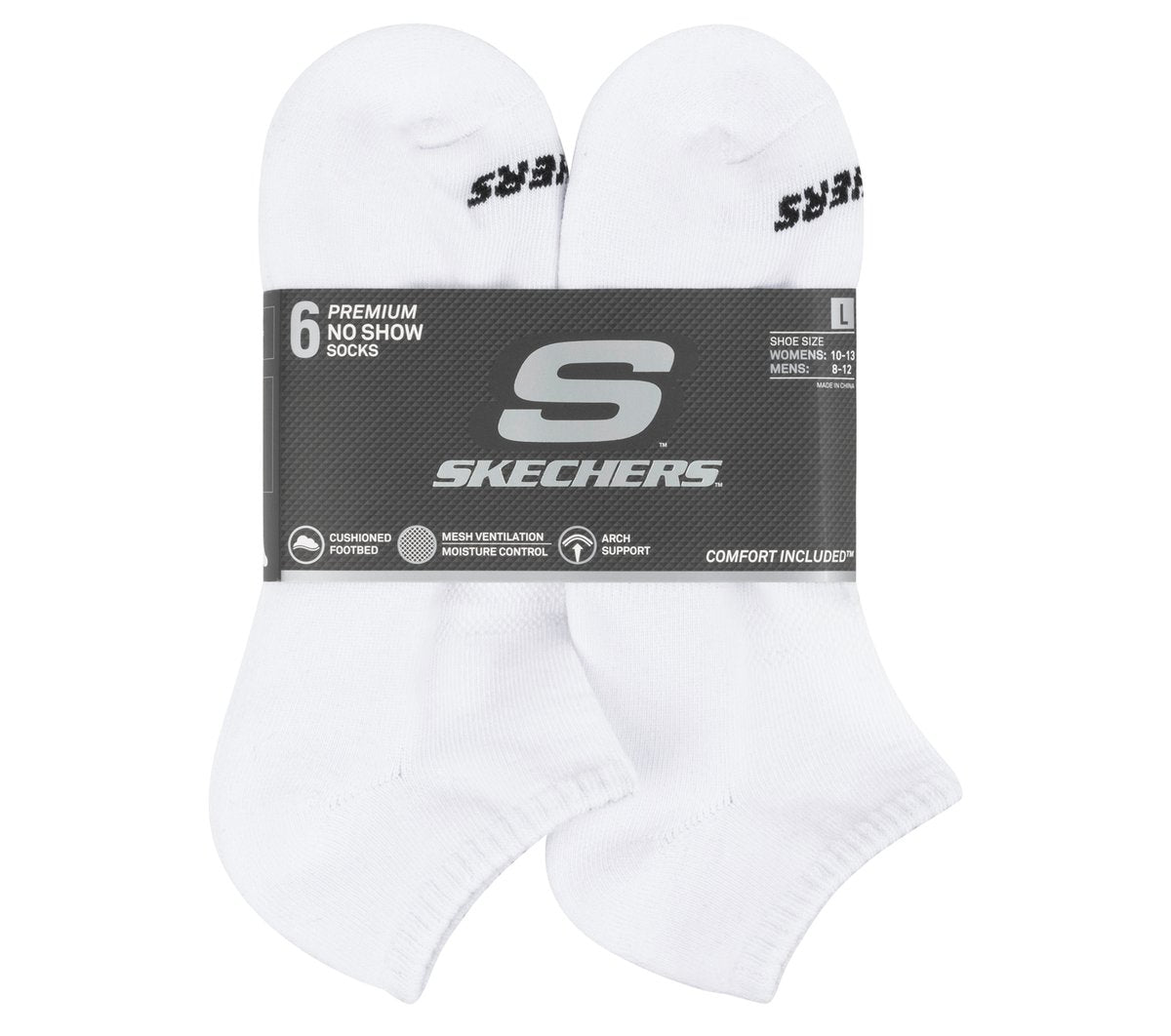 Skechers Best Price - 6 Pack Core Low Cut Large Socks