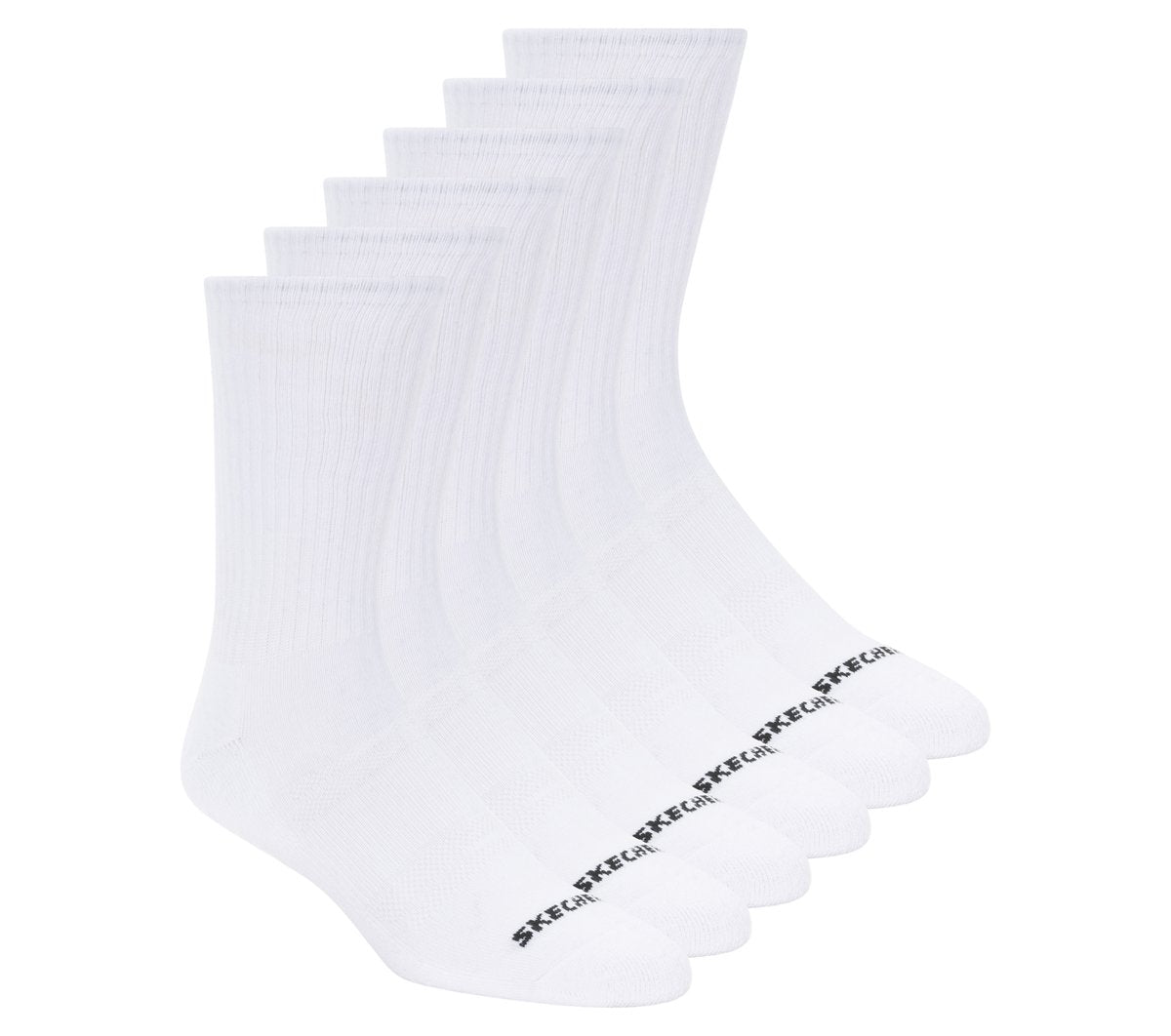 Skechers Trusted - 6 Pack Large Core Crew Socks