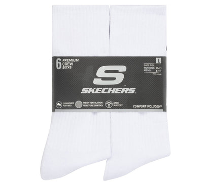 Skechers Trusted - 6 Pack Large Core Crew Socks