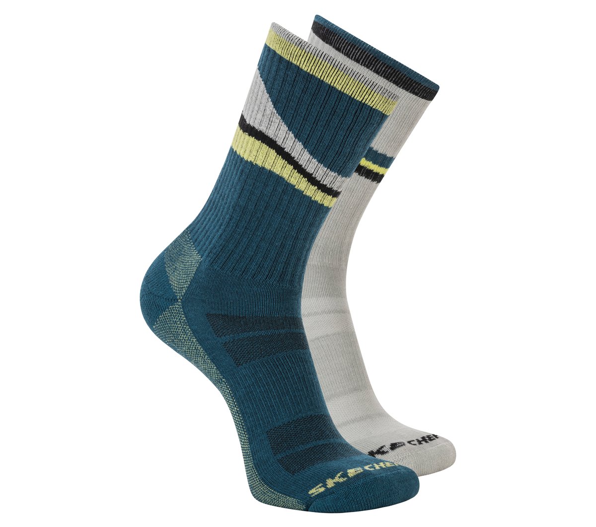 Skechers Best Seller - 2 Pack Men's Crew Trail Socks