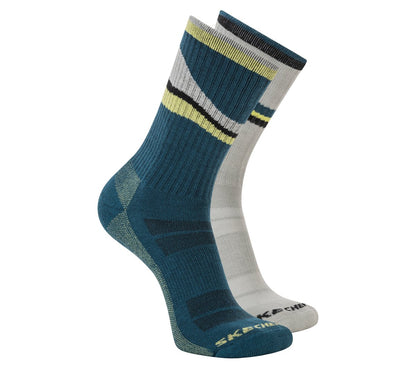 Skechers Best Seller - 2 Pack Men's Crew Trail Socks