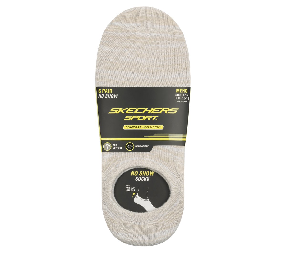 Skechers Great Value - 6 Pack Men's Sneaker Liner Socks