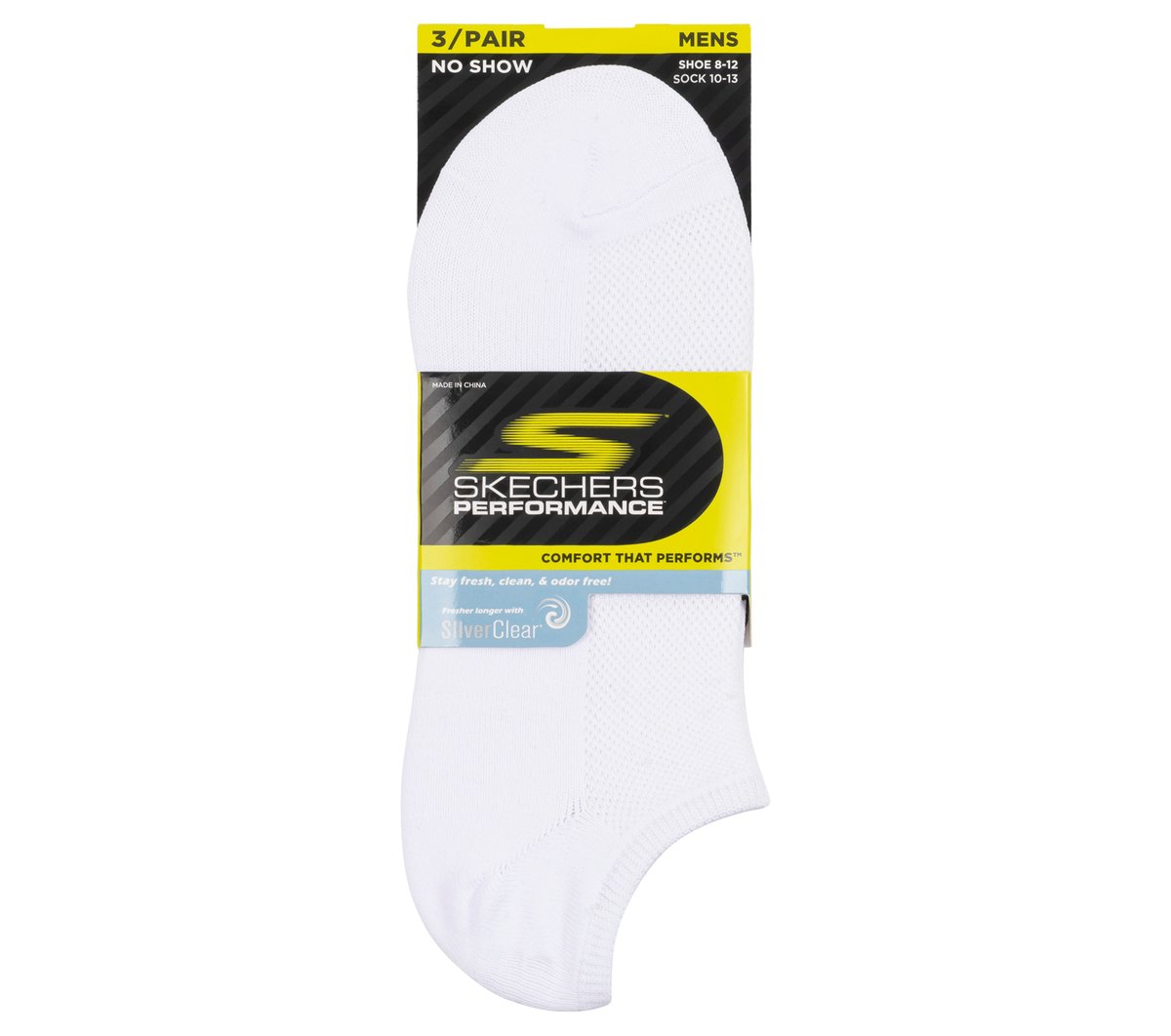 Skechers Value - 3 Pack No Show Stretch Socks