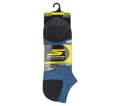 Skechers Hot Sale - 3 Pack Men's Terry Low Cut Socks