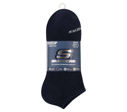 Skechers New - 6 Pack Men's Low Cut Texture Knit Socks