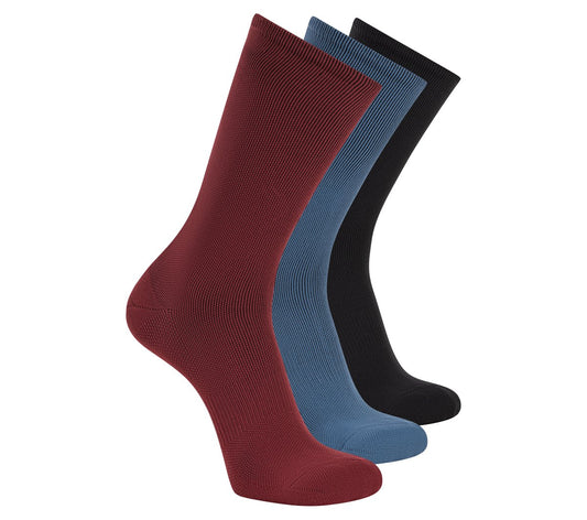 Skechers New - 3 Pack Men's Reflective Performance Half Terry Crew Socks