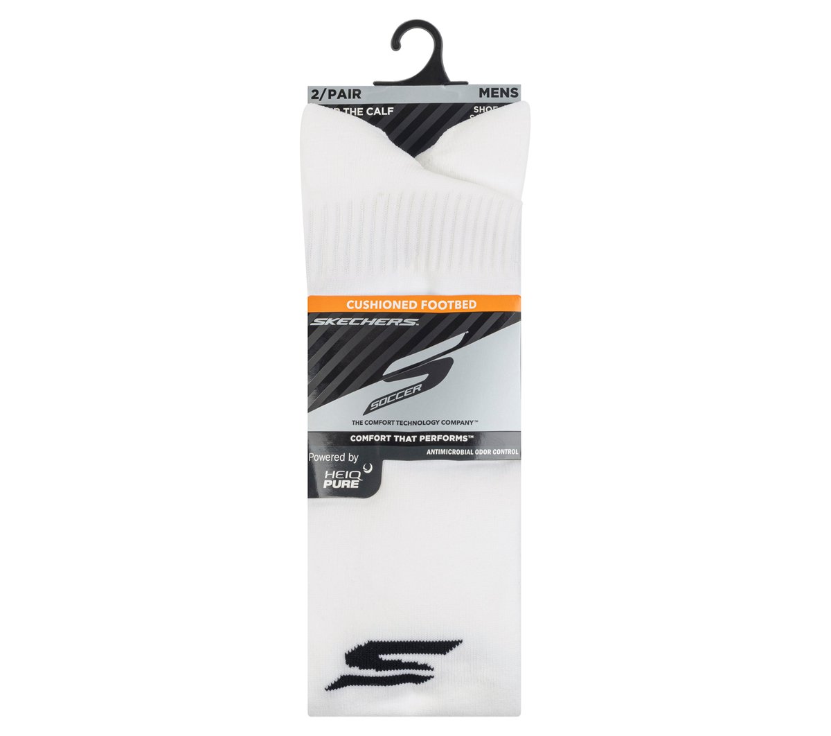 Skechers Trusted - 2 Pack Men's Performance Soccer Over The Knee Socks