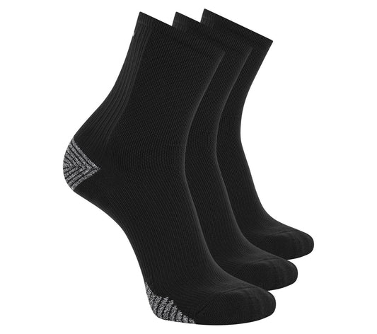 Skechers Exclusive - 3 Pack Men's Performance Running High Quarter Socks