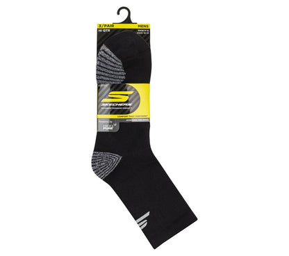 Skechers Exclusive - 3 Pack Men's Performance Running High Quarter Socks