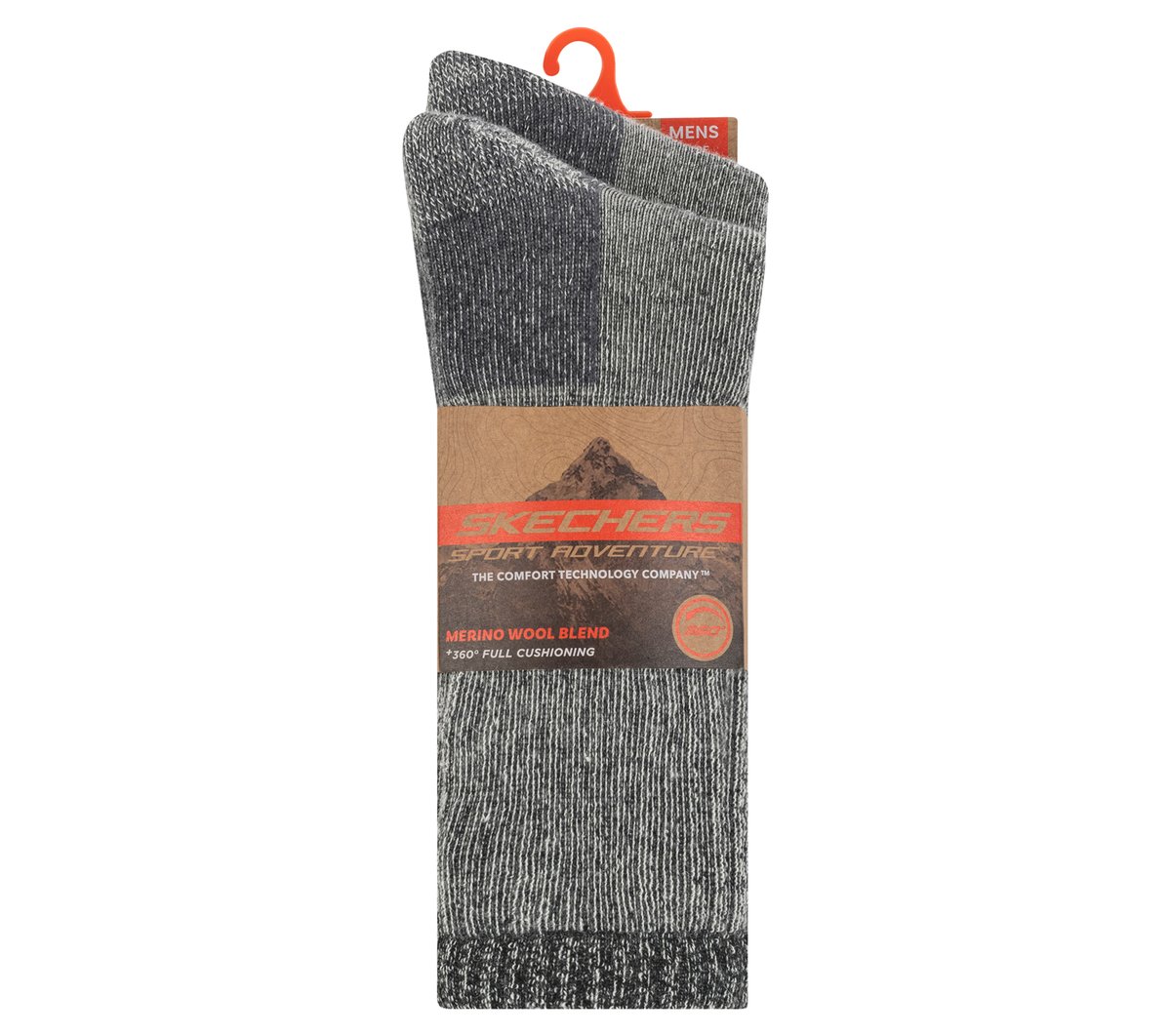 Skechers Best Seller - 2 Pack Men's Crew Wool Socks