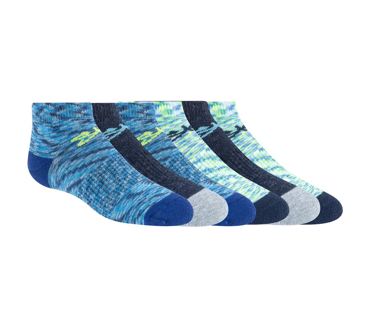 Skechers Top Pick - 6 Pack Space Dye Low Cut Socks