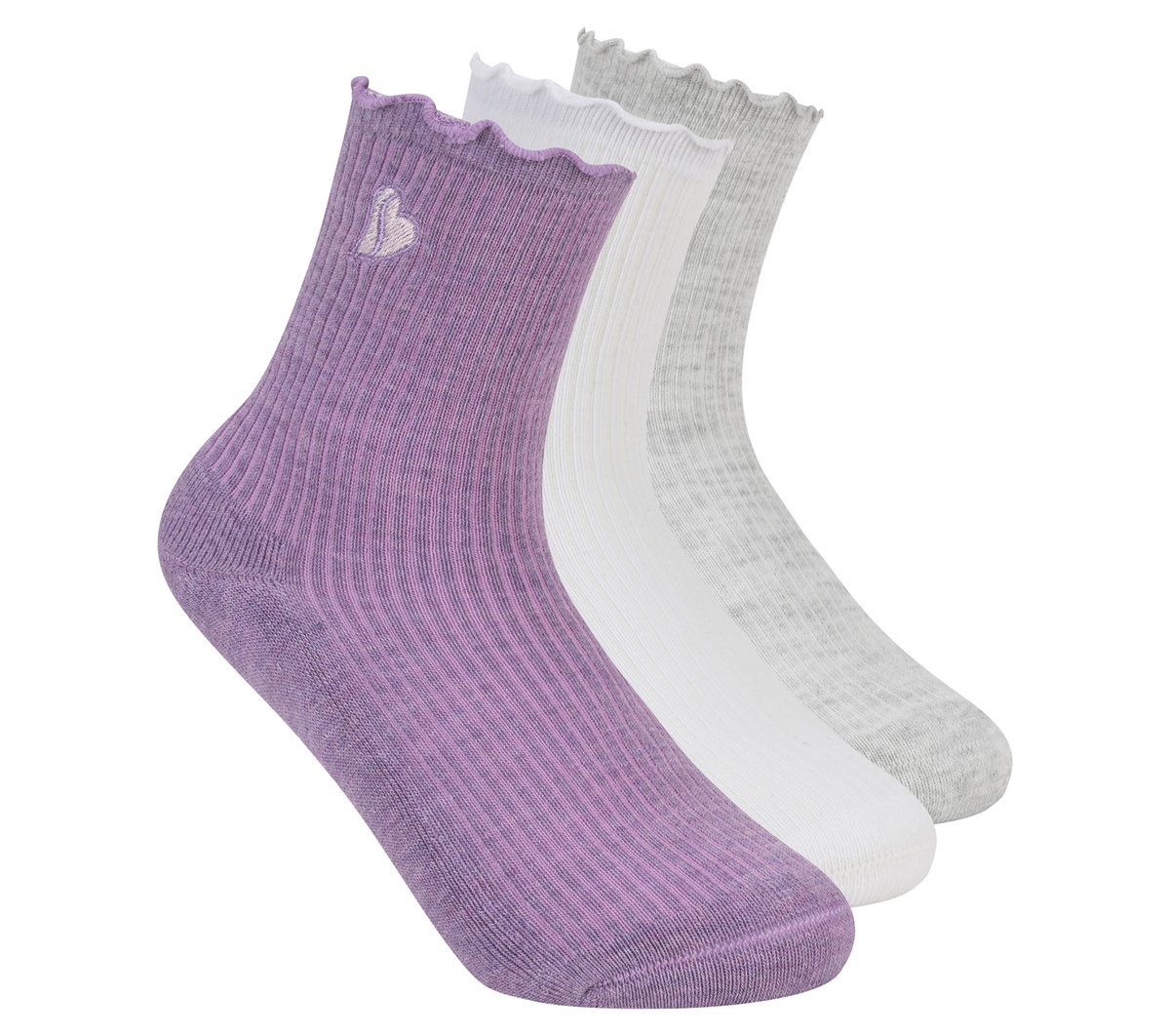 Skechers Everyday - 3 Pack Kids Ankle Lettuce Socks