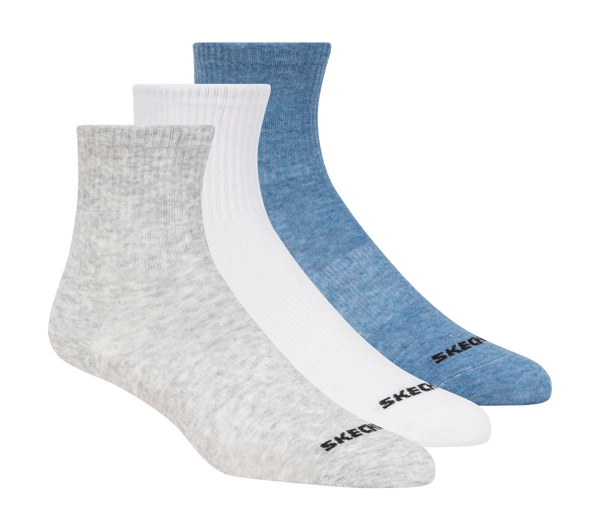 Skechers Latest - 3 Pack Boys' Crew Cotton Socks