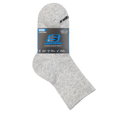 Skechers Latest - 3 Pack Boys' Crew Cotton Socks