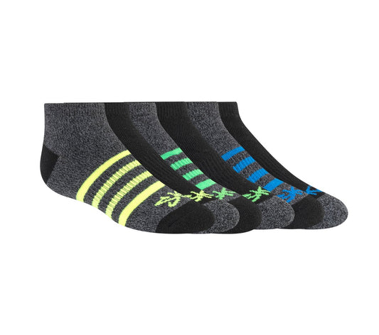 Skechers New - 6 Pack Low Cut Marled Stripe Socks
