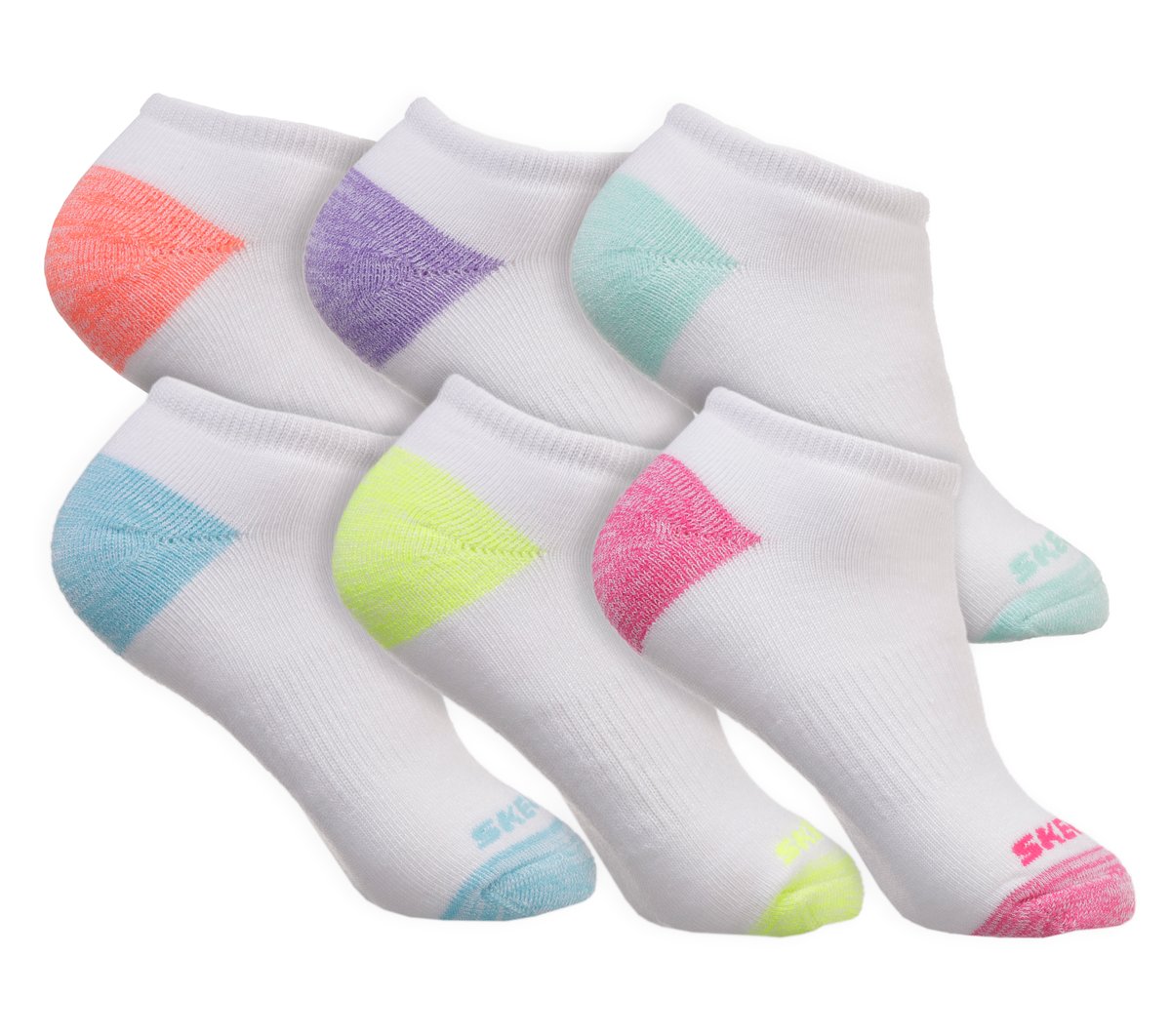 Skechers Best Price - 6 Pack Low Cut Walking Socks