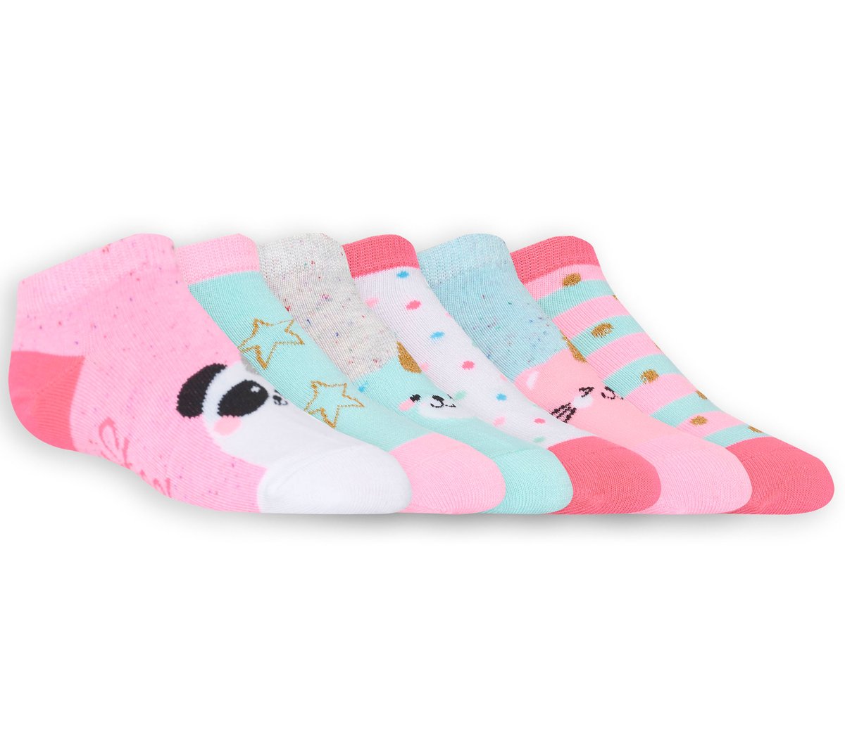 Skechers Trusted - 6 Pack Low Cut Cute Socks